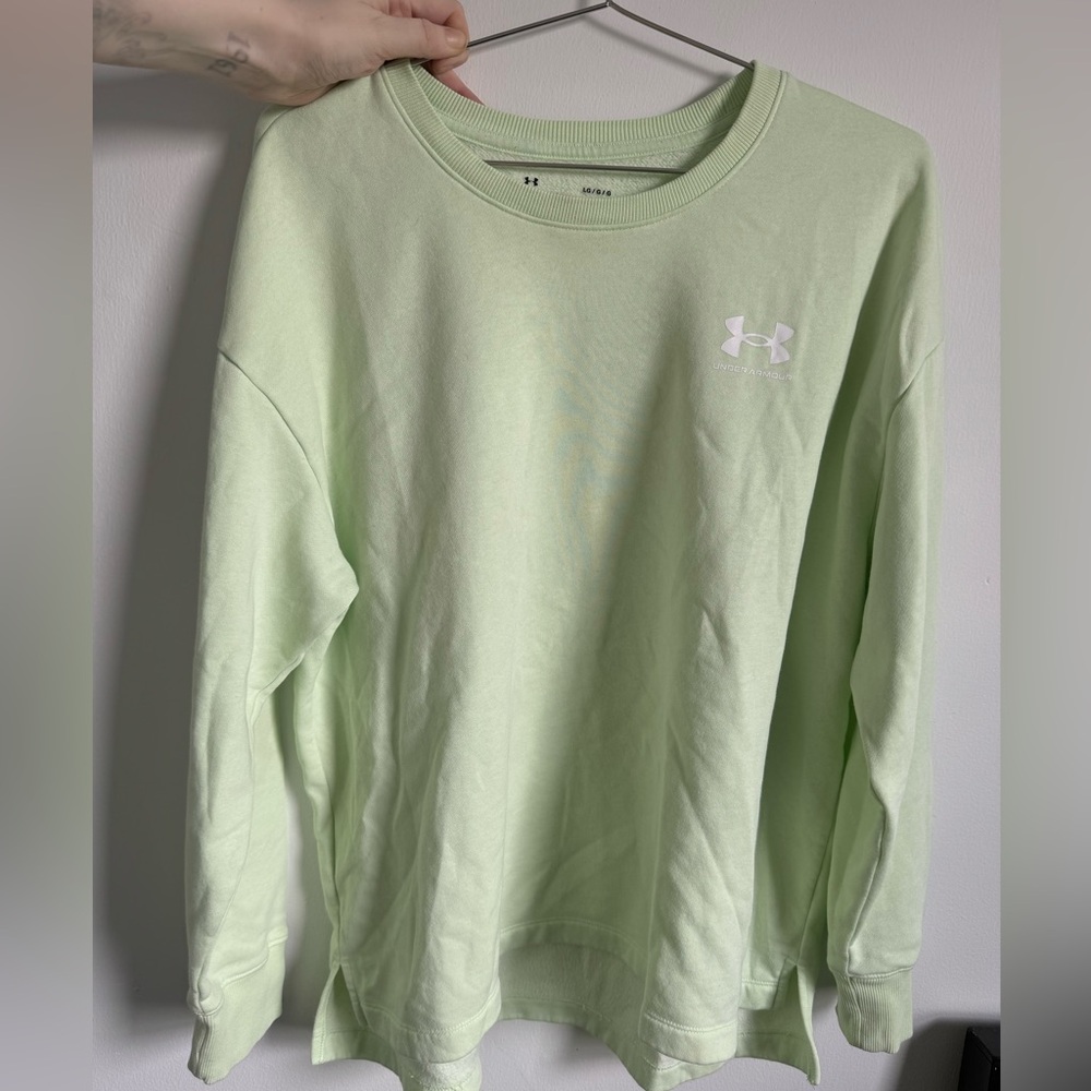 Under Armour Women's Rival Fleece Oversized Crew Size Large - Picture 4 of 9